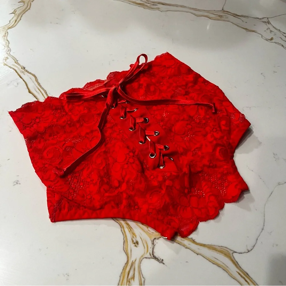 We Are HAH x Free People Top 2 Bottom Cami Blood Orange size Medium